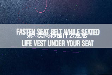 第25类商标是什么意思
