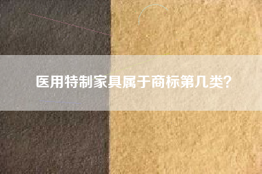医用特制家具属于商标第几类？