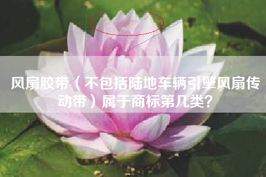 风扇胶带（不包括陆地车辆引擎风扇传动带）属于商标第几类？