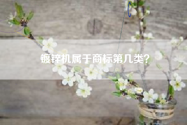 镀锌机属于商标第几类？