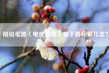削铅笔器（电或非电）属于商标第几类？