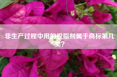 非生产过程中用的脱脂剂属于商标第几类？