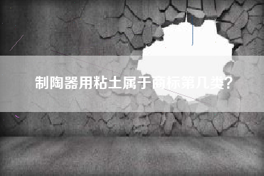制陶器用粘土属于商标第几类？