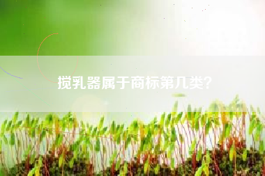 搅乳器属于商标第几类？