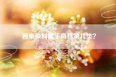 茜素染料属于商标第几类？