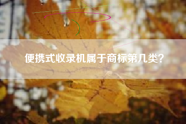 便携式收录机属于商标第几类？