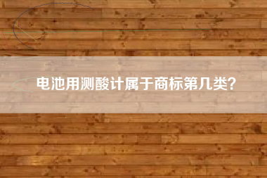 电池用测酸计属于商标第几类？