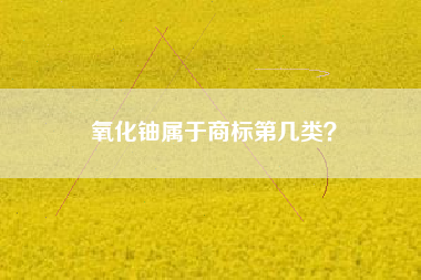 氧化铀属于商标第几类？