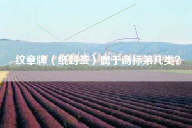 纹章牌（纸封签）属于商标第几类？