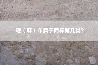硬（麻）布属于商标第几类？