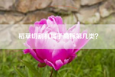 稻草切割机属于商标第几类？
