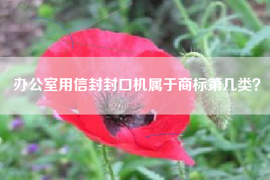 办公室用信封封口机属于商标第几类？