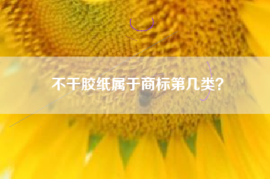 不干胶纸属于商标第几类？