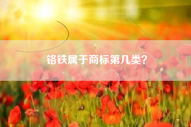 铬铁属于商标第几类？