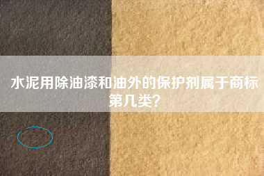 水泥用除油漆和油外的保护剂属于商标第几类？