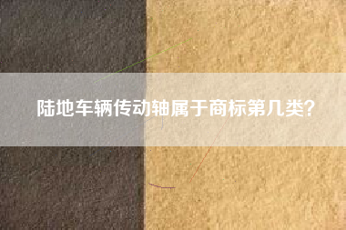 陆地车辆传动轴属于商标第几类？