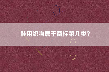 鞋用织物属于商标第几类？