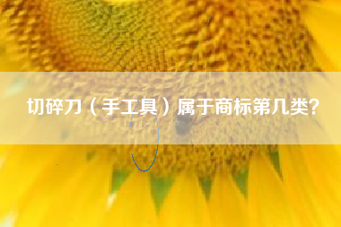 切碎刀（手工具）属于商标第几类？