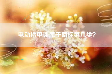 电动指甲锉属于商标第几类？