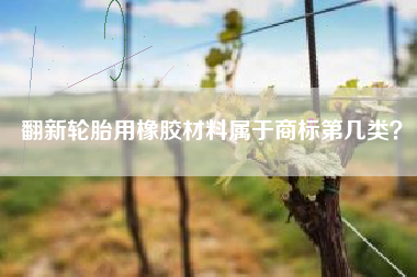 翻新轮胎用橡胶材料属于商标第几类？