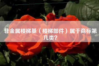 非金属楼梯基（楼梯部件）属于商标第几类？