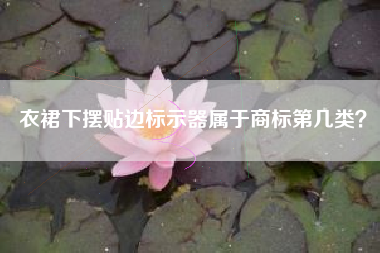 衣裙下摆贴边标示器属于商标第几类？