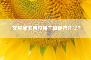 文具或家用胶属于商标第几类？