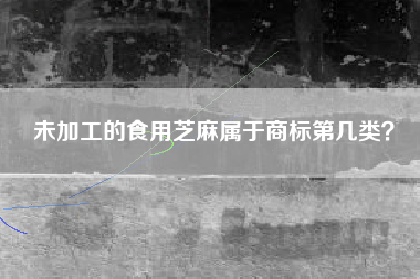 未加工的食用芝麻属于商标第几类？