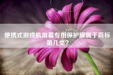 便携式游戏机屏幕专用保护膜属于商标第几类？