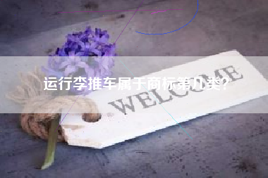 运行李推车属于商标第几类？