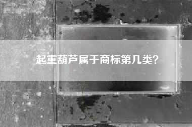 起重葫芦属于商标第几类？