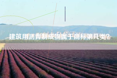 建筑用沥青制成物属于商标第几类？