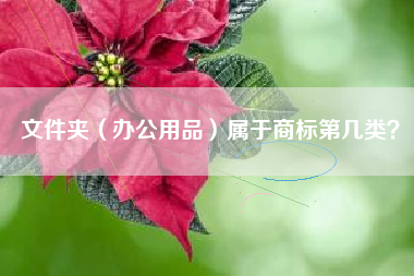 文件夹（办公用品）属于商标第几类？