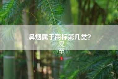 鼻烟属于商标第几类？