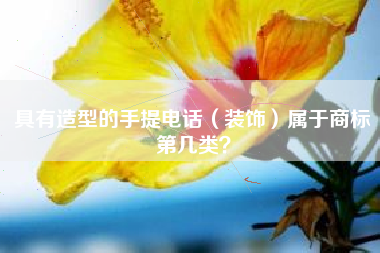具有造型的手提电话（装饰）属于商标第几类？