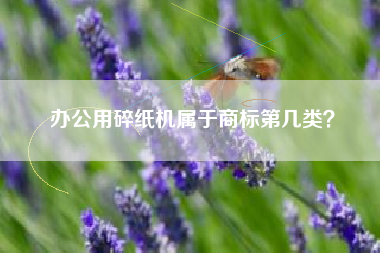 办公用碎纸机属于商标第几类？