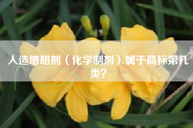 人造增甜剂（化学制剂）属于商标第几类？