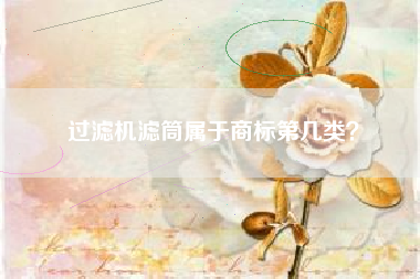 过滤机滤筒属于商标第几类？