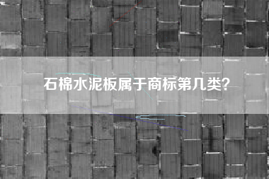 石棉水泥板属于商标第几类？