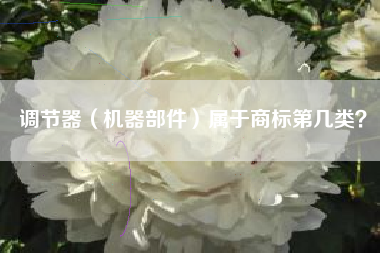 调节器（机器部件）属于商标第几类？